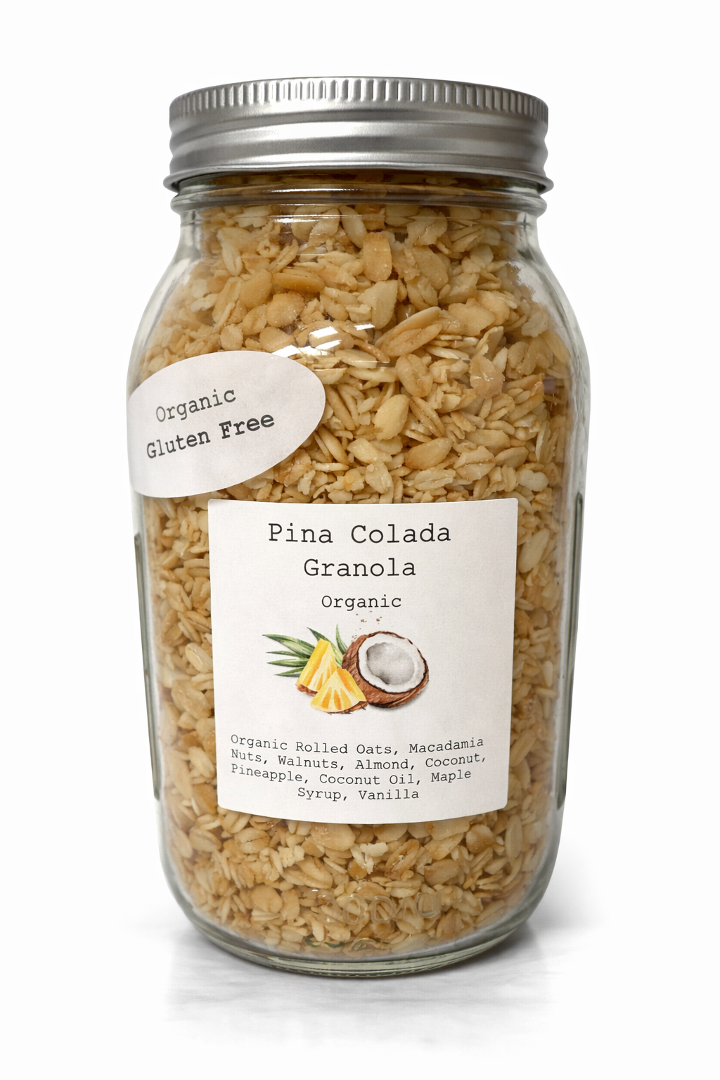 Pina Colada Granola Jar