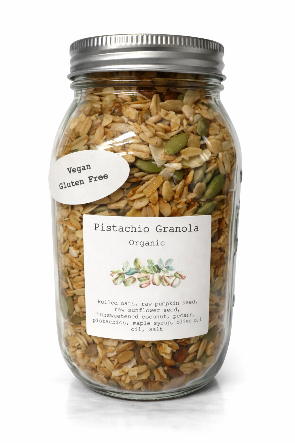 Pistachio Granola Jar