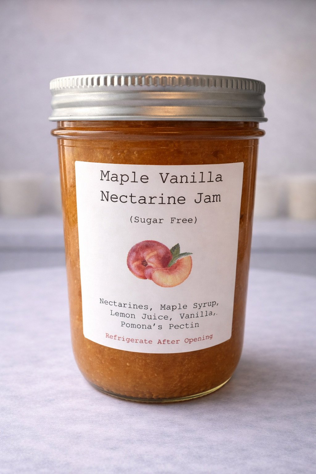 Maple Vanilla Nectarine Jam 250ml