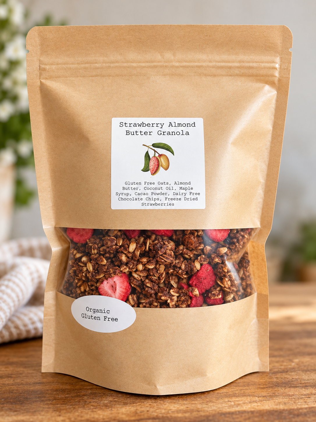 Strawberry Almond Butter Granola Bag 1.2 lb