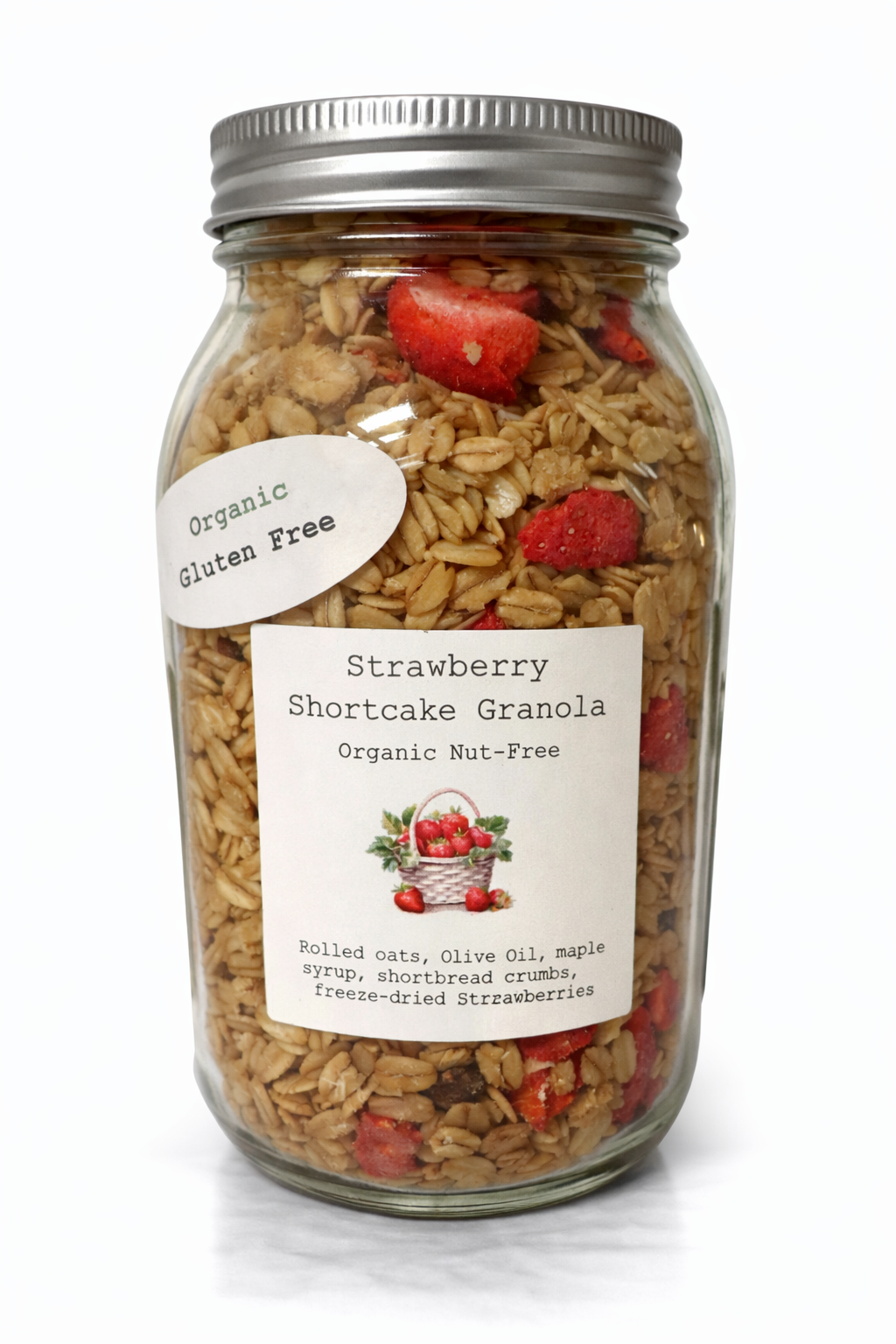 Strawberry Shortcake Granola Jar