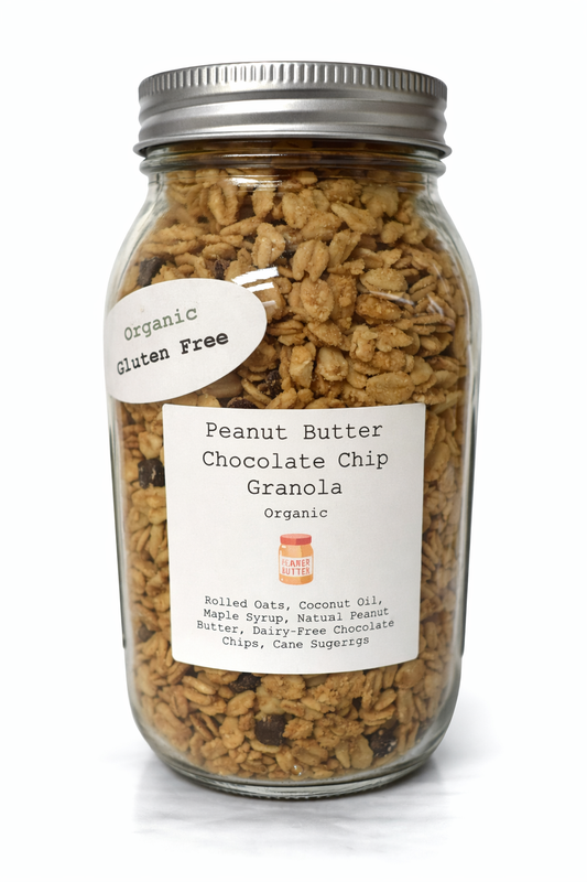 Peanut Butter Chocolate Chip Granola Jar
