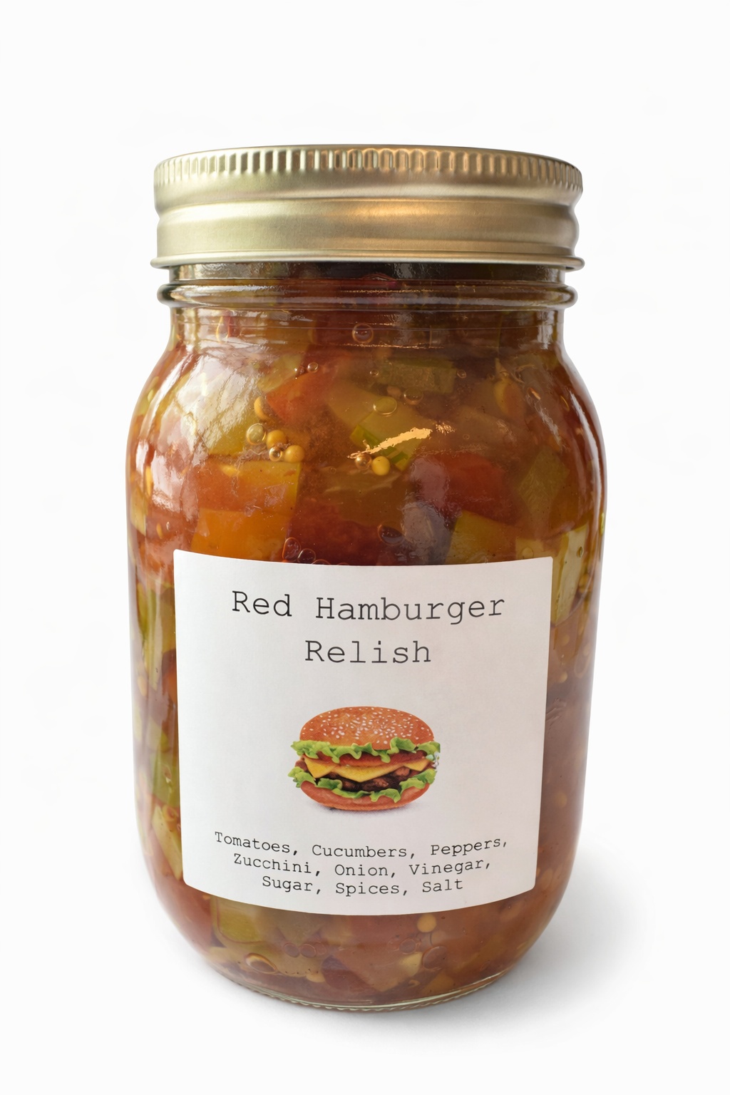 Red Hamburger Relish 500ml – Challe Family Farm