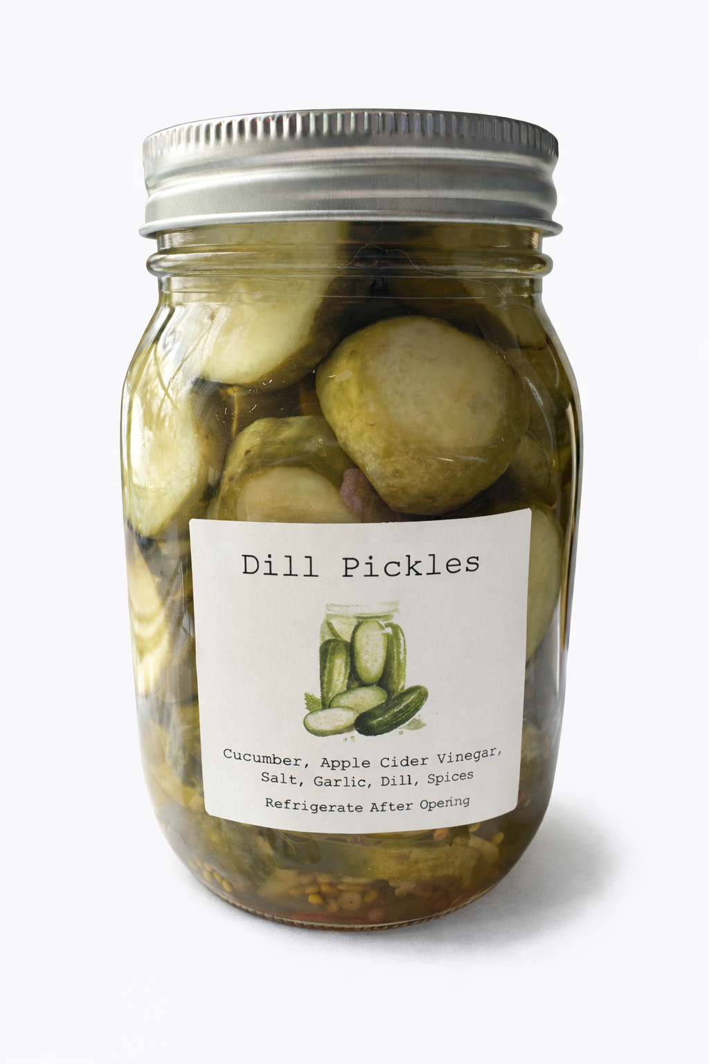 Sliced Dill Pickles 500ml