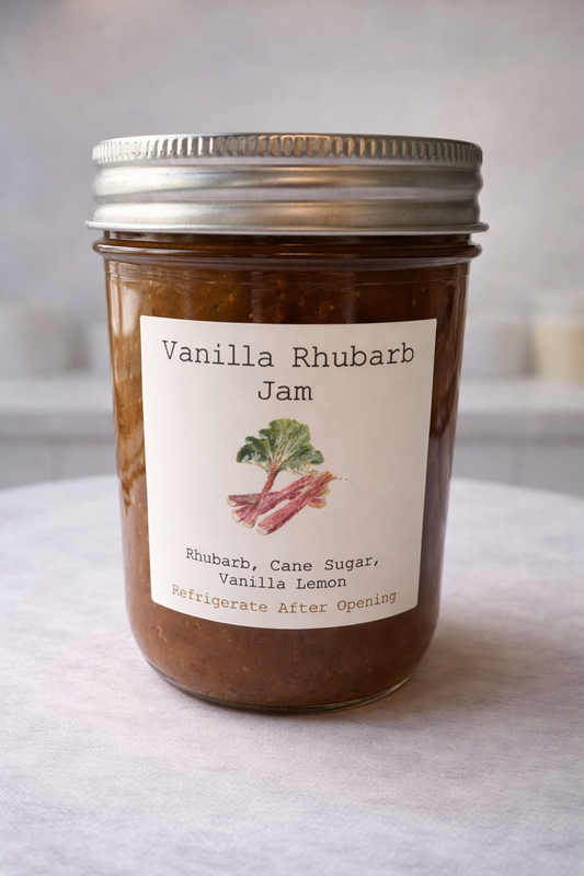 Rhubarb Vanilla Jam 250ml