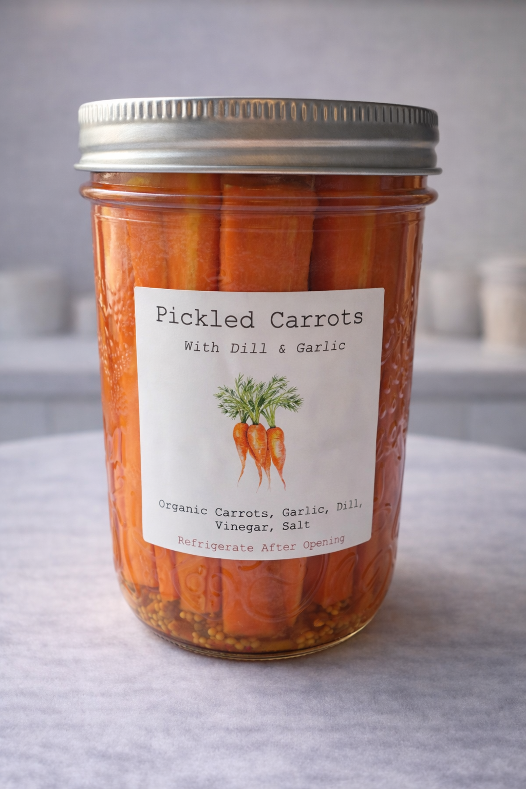 Pickled Carrots with Dill 500ml