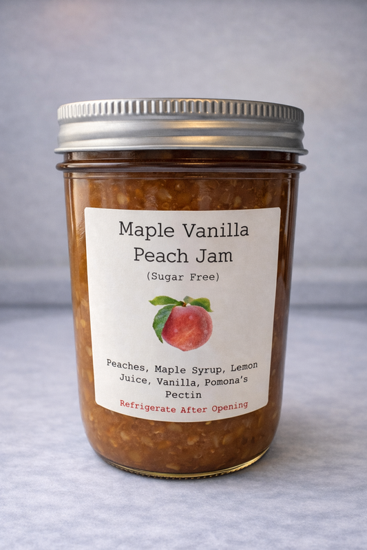 Maple Vanilla Peach Jam 250ml