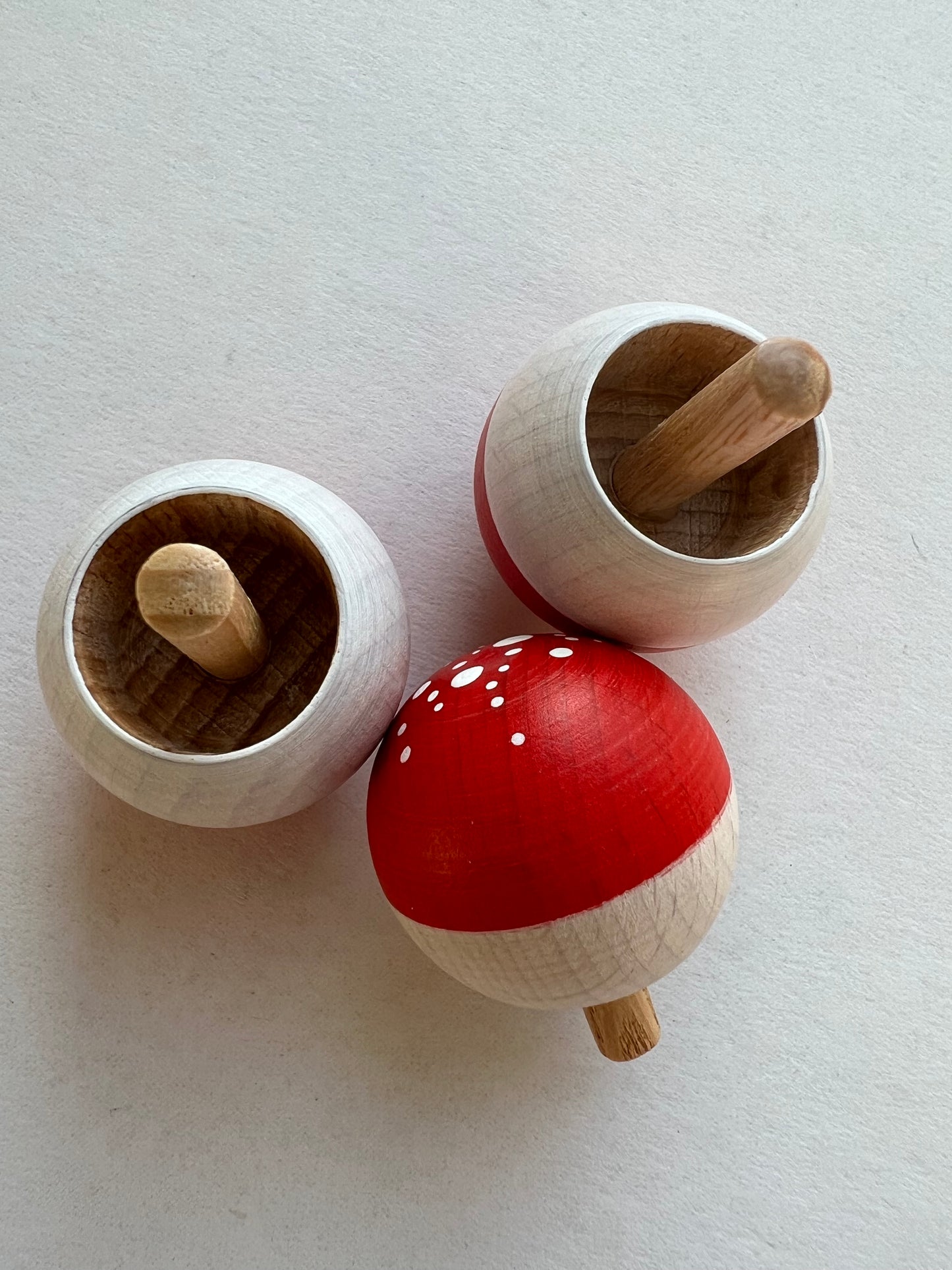 Mader Upside Down Mushroom Confetti Spinning Top