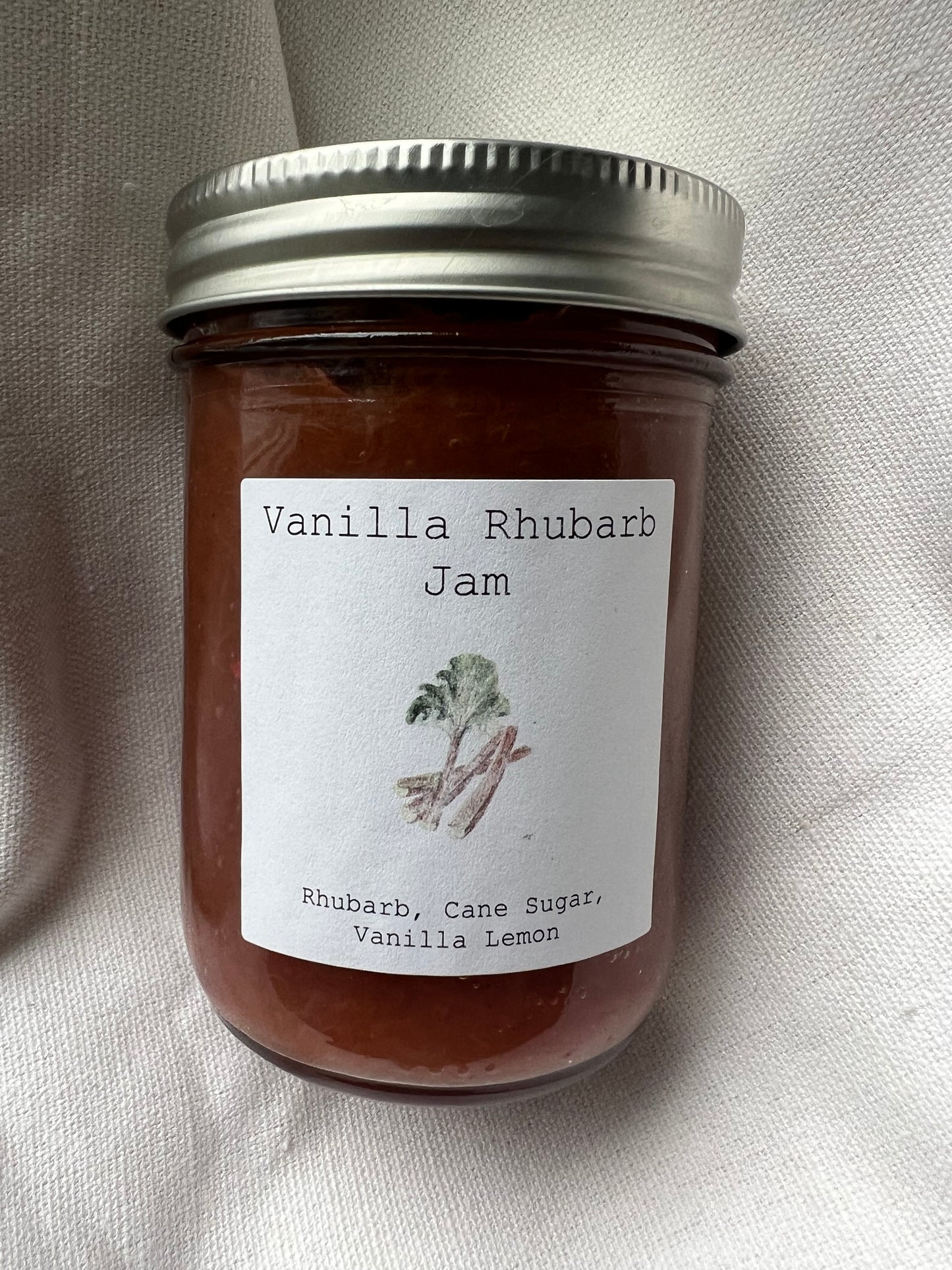 Rhubarb Vanilla Jam 250ml