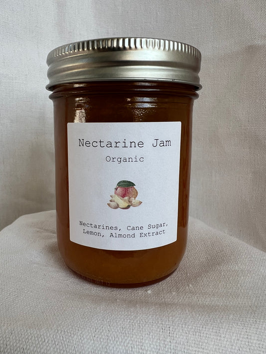 Nectarine Jam (Organic) 250ml (with Organic Almond extract)