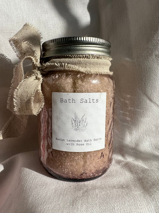 Aurum Lavender Rose Bath Salts 500ml